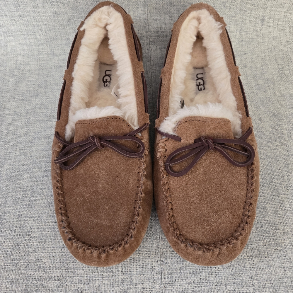 UGG Women's Brown Suede Slip-Ons